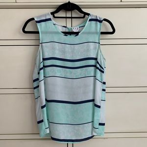 Slightly sheer silky top by 0+0 for Stitch Fix